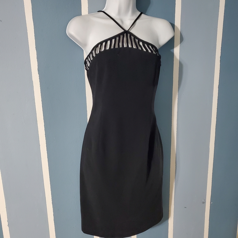 Vintage Black Halter Style Dress